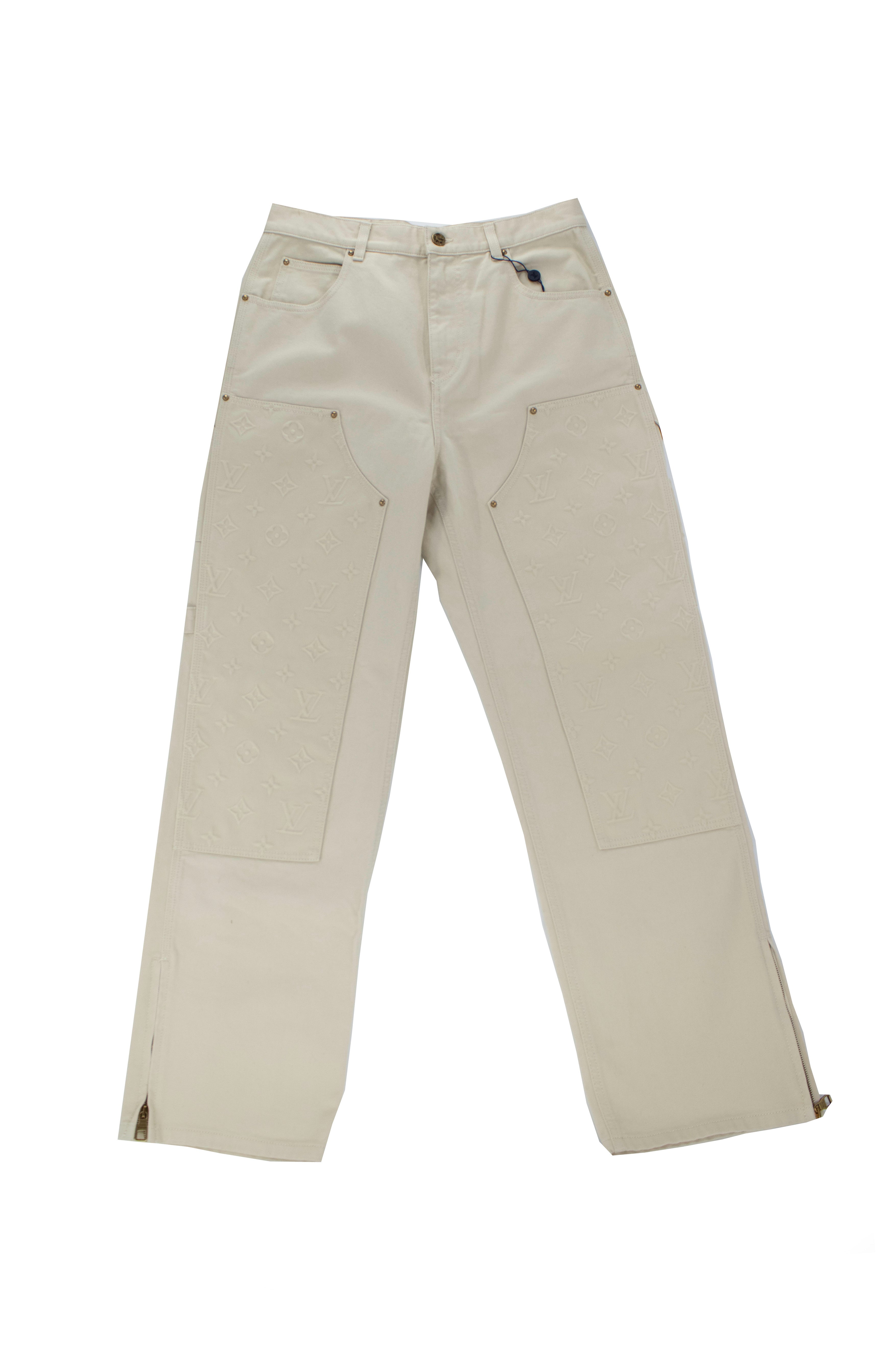 Louis Vuitton Monogram Workwear Carpenter Pants Off-White